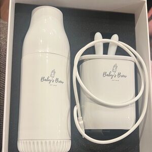 White Bottle Warmer Set